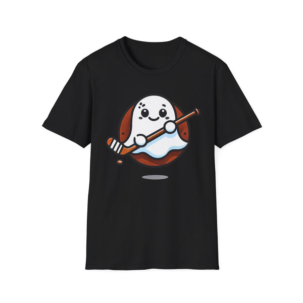 Cute Hockey Ghost + Egyptian Party Bus - Unisex Softstyle T-Shirt