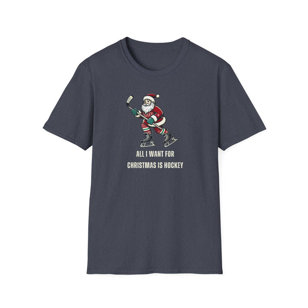 Vintage Hockey T-Shirt - Christmas Santa