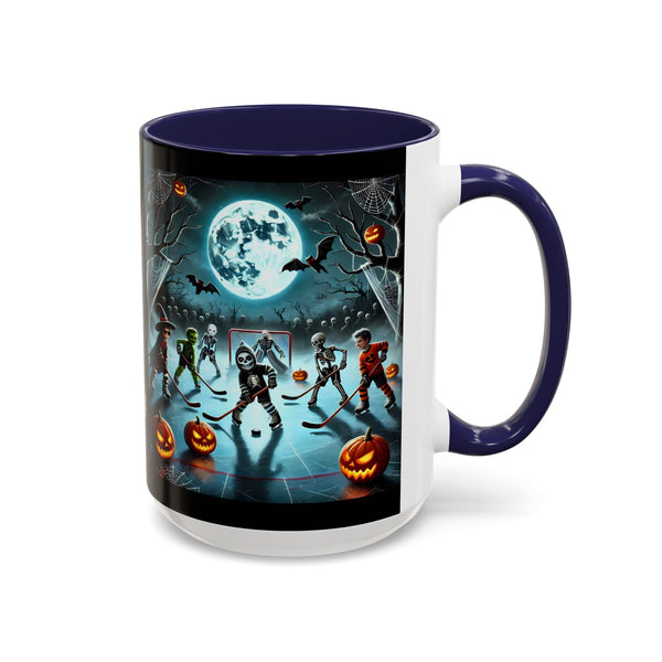 Halloween & Hockey - Accent Coffee Mug - 11oz | 15oz