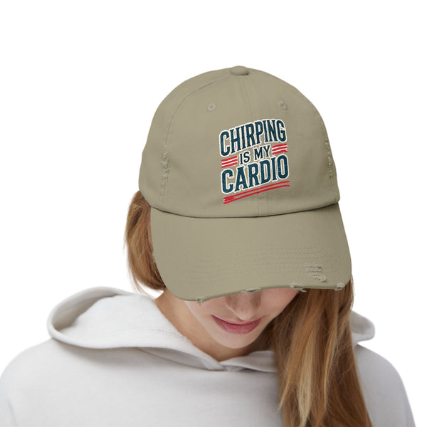 Hockey Chirping Hat | Vintage Style Hockey Cap - Chirping Is My Cardio