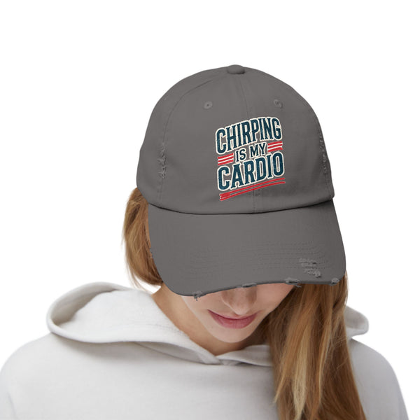 Hockey Chirping Hat | Vintage Style Hockey Cap - Chirping Is My Cardio