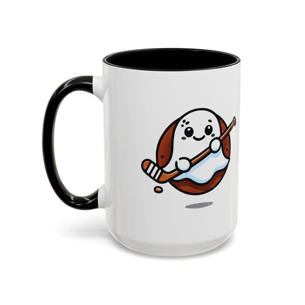 Cute Hockey Ghost - Accent Coffee Mug - 11oz | 15 oz