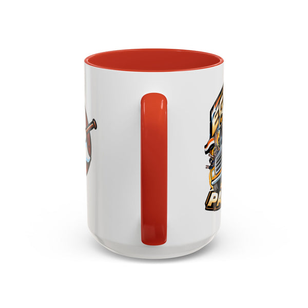 Cute Hockey Ghost + Egyptian Party Bus - Accent Coffee Mug - 11oz | 15 oz