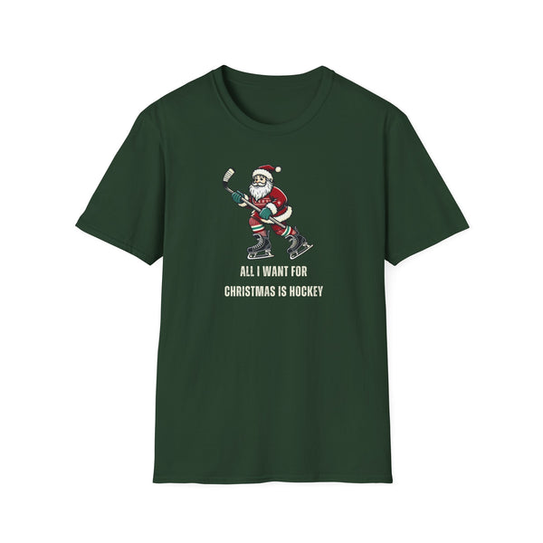 Vintage Hockey T-Shirt - Christmas Santa