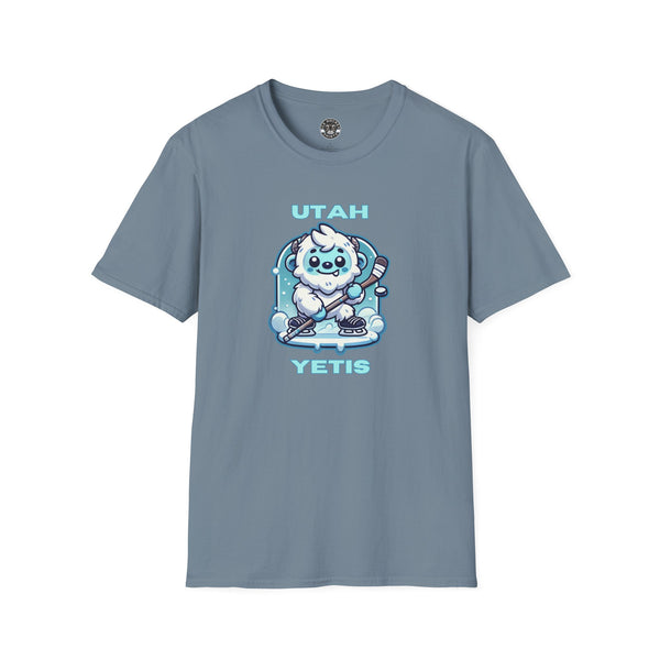 Cute Utah Yeti Hockey Shirt | Cute Yeti Hockey Player T-Shirt