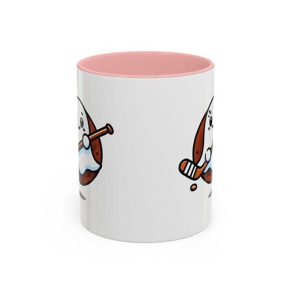 Cute Hockey Ghost - Accent Coffee Mug - 11oz | 15 oz