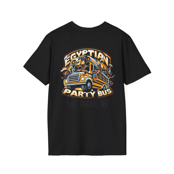 Cute Hockey Ghost + Egyptian Party Bus - Unisex Softstyle T-Shirt