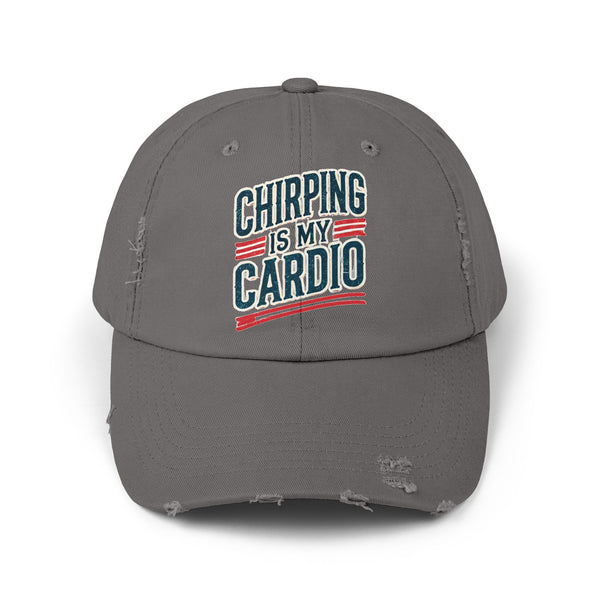 Hockey Chirping Hat | Vintage Style Hockey Cap - Chirping Is My Cardio