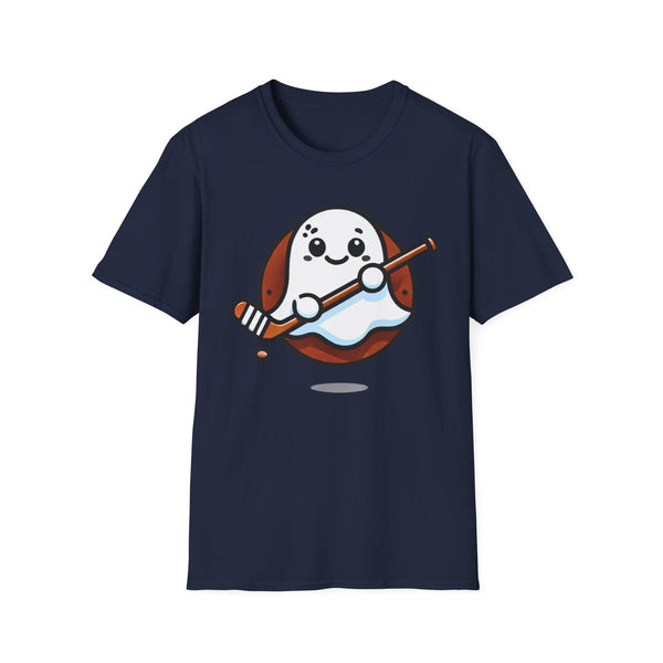 Cute Hockey Ghost - Unisex Softstyle T-Shirt