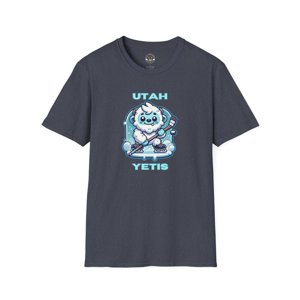 Cute Utah Yeti Hockey Shirt | Cute Yeti Hockey Player T-Shirt