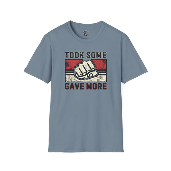 Took Some Gave More Shirt | Vintage Style Hockey T-Shirt - Clean Version