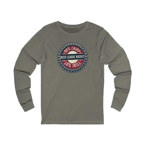 Vintage Hockey Long Sleeve T-Shirt - 90% Chirp 10% Skill