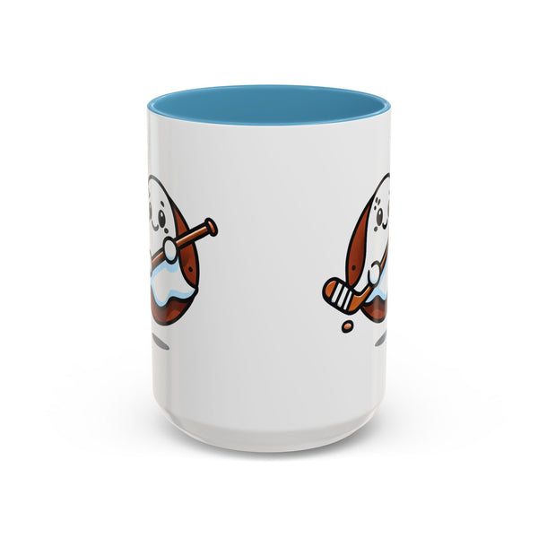 Cute Hockey Ghost - Accent Coffee Mug - 11oz | 15 oz