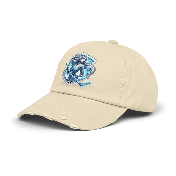 Distressed Cap - Icy Heroine Cosmic Hat - Frost and Hockey Edition