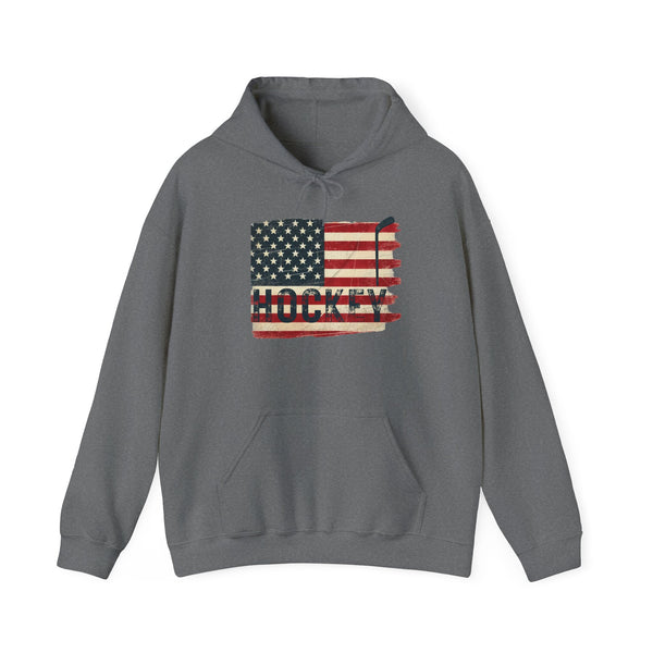 USA Hockey Sweatshirt Hoodie | Vintage American Flag