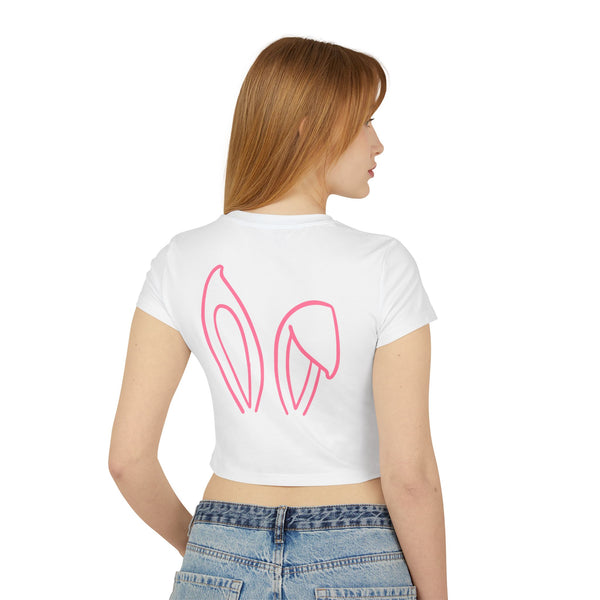 Puck Bunny Women's Hockey Fan Cropped Tee