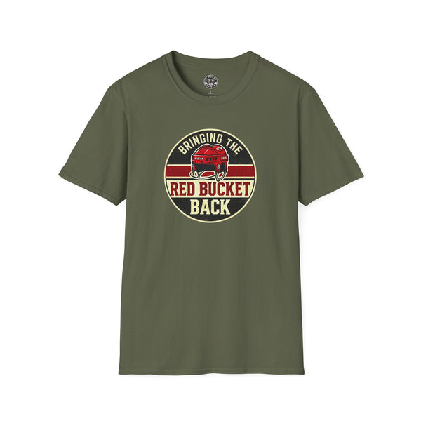 Old CCM Helmet Shirt - Bringing the Red Bucket Back (Old CCM Helmet)