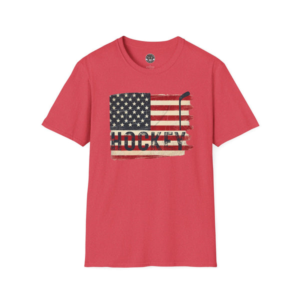 USA Hockey T-Shirt | Vintage Style Hockey Shirt