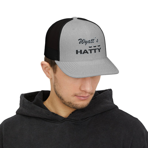 Personalized Hatty Trucker Cap - Retro Embroidered Snapback Hat