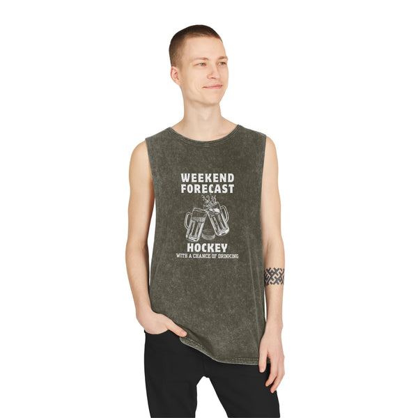 Weekend Forecast, Hockey with a Chance of Beer Tank Top