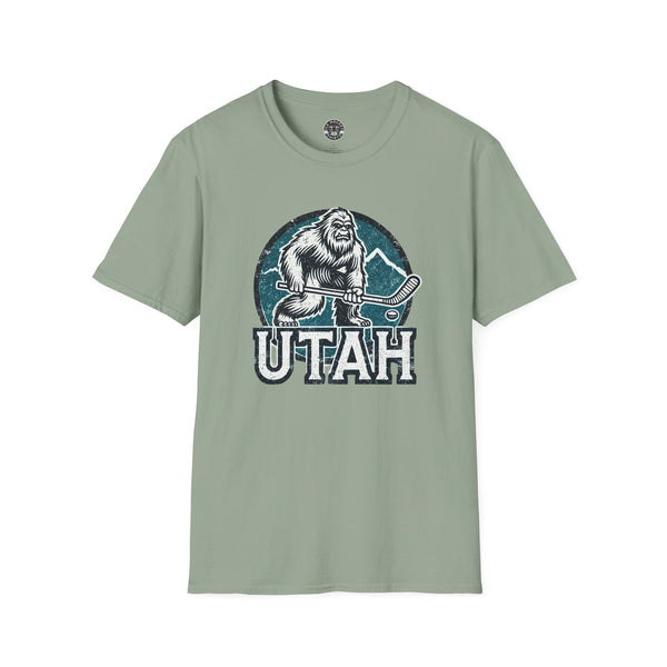 Utah Yeti Hockey Shirt | Vintage Style Hockey T-Shirt