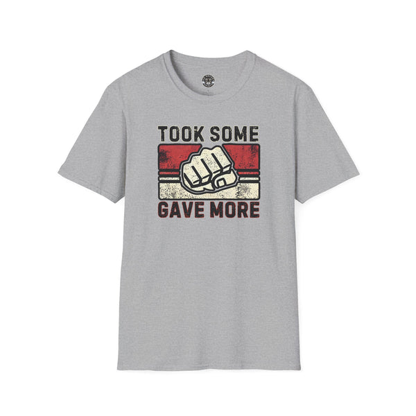Took Some Gave More Shirt | Vintage Style Hockey T-Shirt - Clean Version