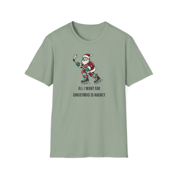 Vintage Hockey T-Shirt - Christmas Santa