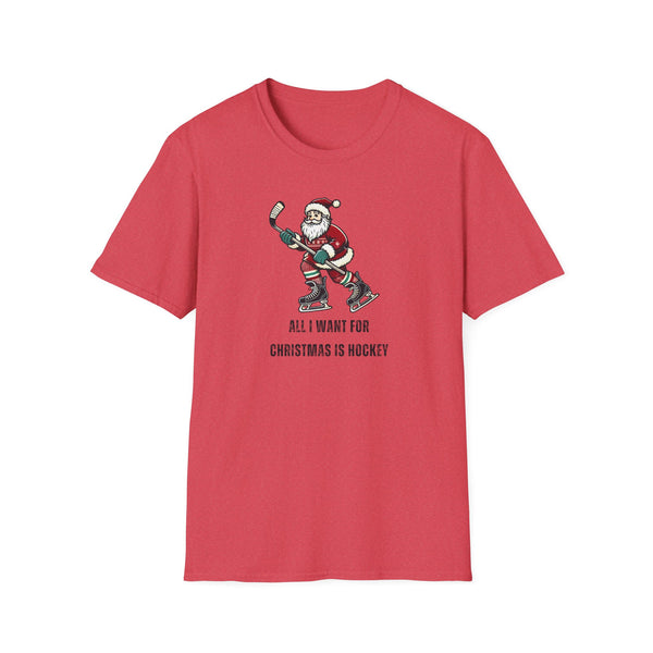 Vintage Hockey T-Shirt - Christmas Santa