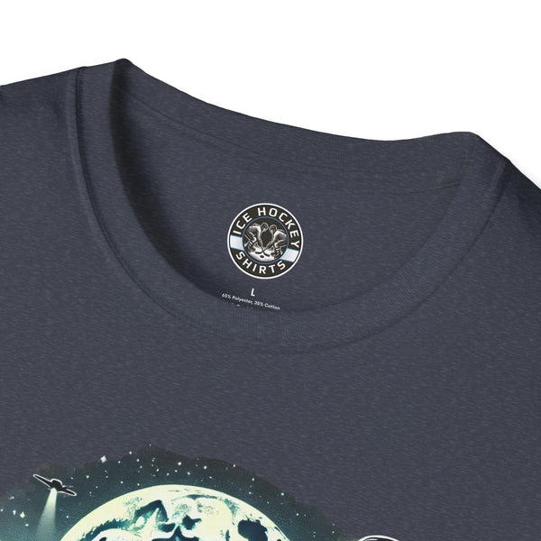 Bigfoot Sasquatch Yeti Hockey T-Shirt | UFO - Drone - Mountains Shirt