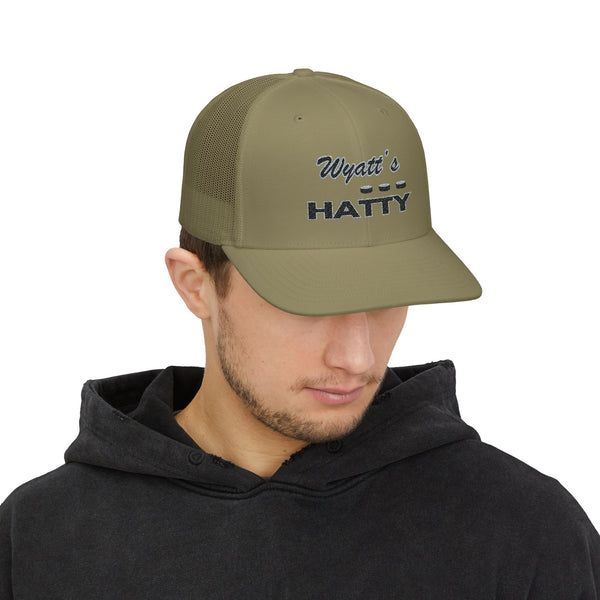 Personalized Hatty Trucker Cap - Retro Embroidered Snapback Hat