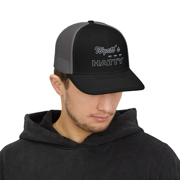 Personalized Hatty Trucker Cap - Retro Embroidered Snapback Hat