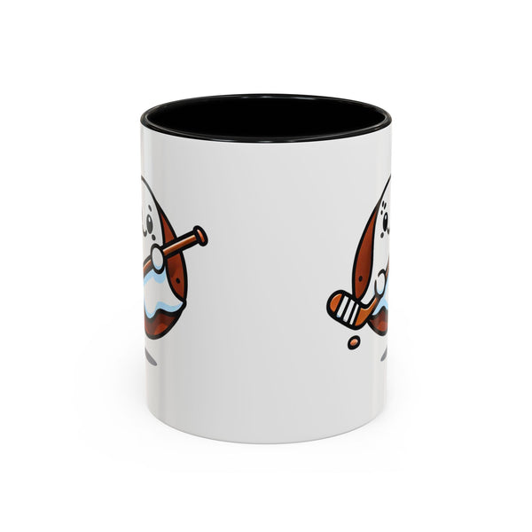 Cute Hockey Ghost - Accent Coffee Mug - 11oz | 15 oz