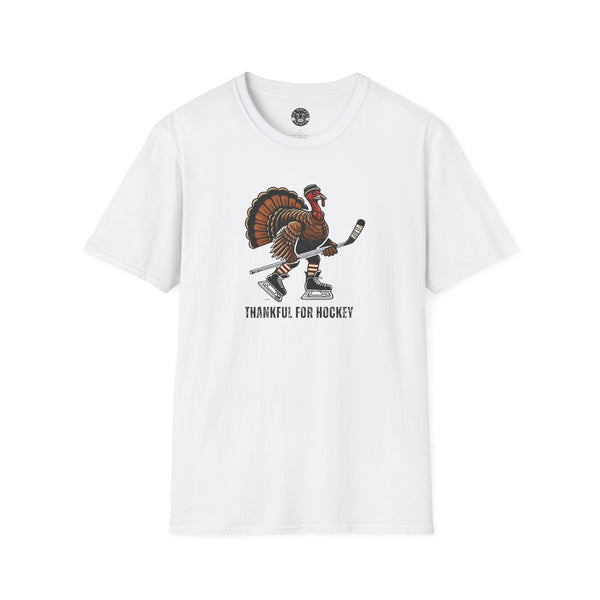 Thanksgiving Turkey Hockey Shirt | Vintage Style Hockey T-Shirt