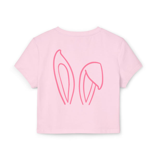 Puck Bunny Women's Hockey Fan Cropped Tee