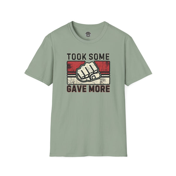 Took Some Gave More Shirt | Vintage Style Hockey T-Shirt - Clean Version