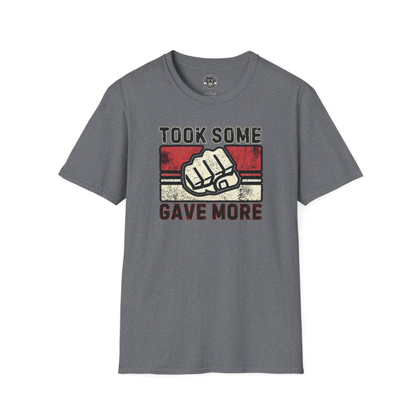 Took Some Gave More Shirt | Vintage Style Hockey T-Shirt - Clean Version