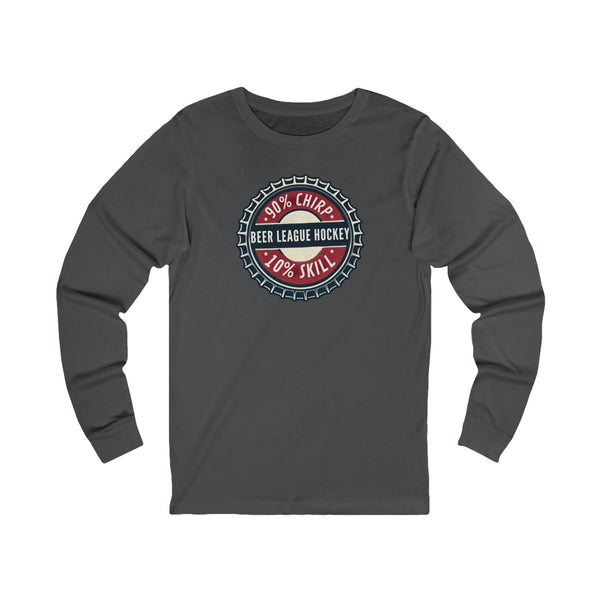 Vintage Hockey Long Sleeve T-Shirt - 90% Chirp 10% Skill