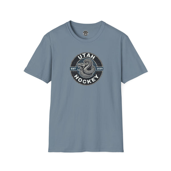 Utah Rattlesnake Venom Crest Logo T-Shirt | Worn Distressed Style