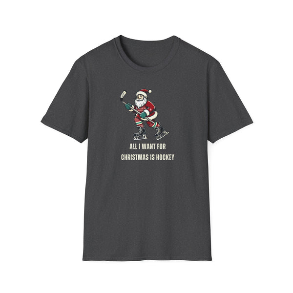 Vintage Hockey T-Shirt - Christmas Santa