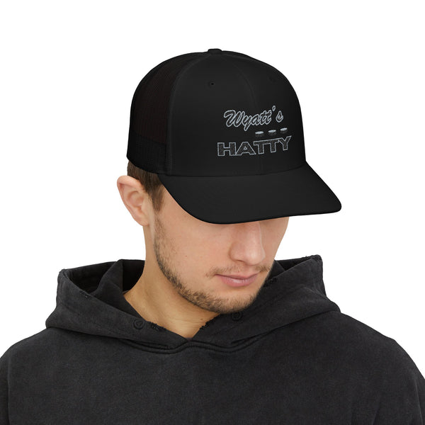 Personalized Hatty Trucker Cap - Retro Embroidered Snapback Hat