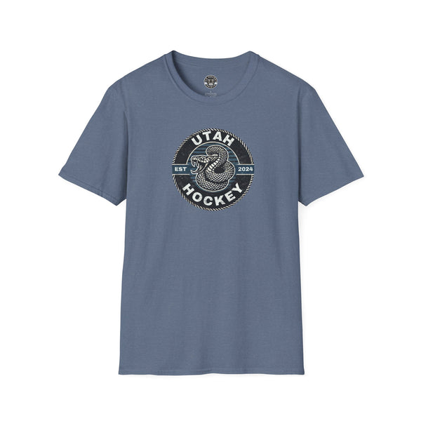 Utah Rattlesnake Venom Crest Logo T-Shirt | Worn Distressed Style