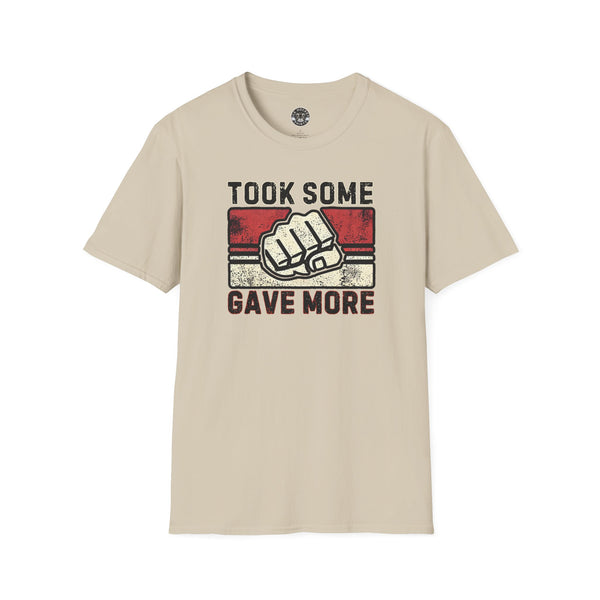 Took Some Gave More Shirt | Vintage Style Hockey T-Shirt - Clean Version