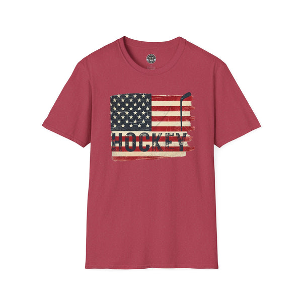 USA Hockey T-Shirt | Vintage Style Hockey Shirt