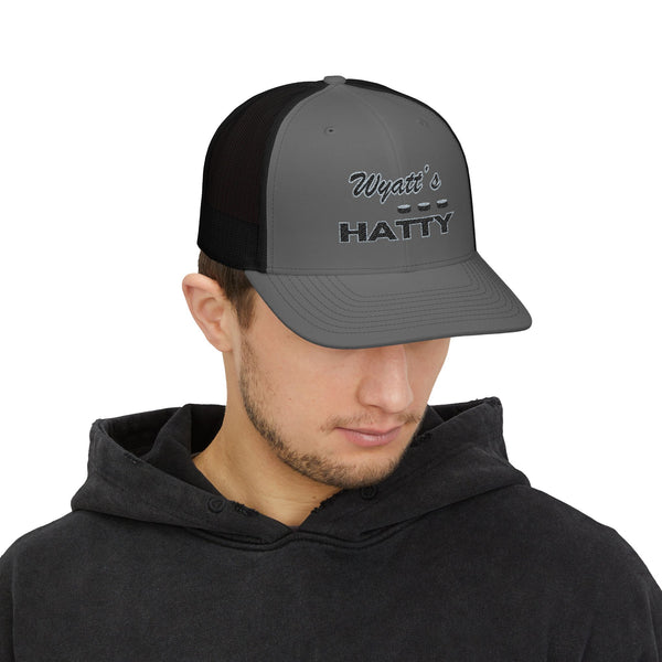 Personalized Hatty Trucker Cap - Retro Embroidered Snapback Hat