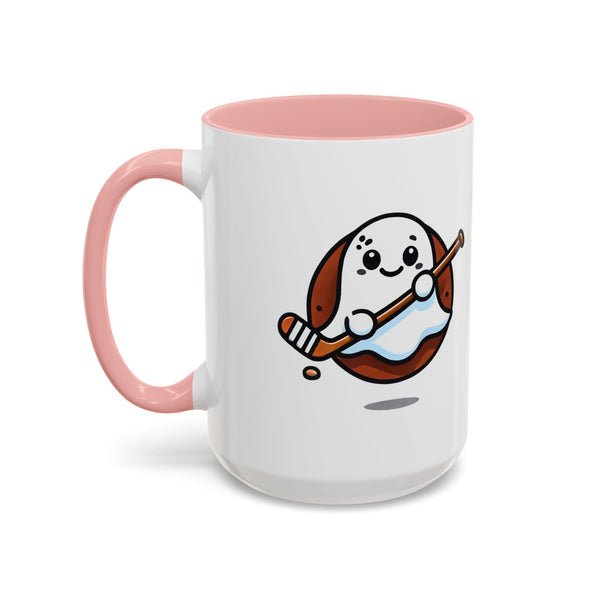 Cute Hockey Ghost - Accent Coffee Mug - 11oz | 15 oz