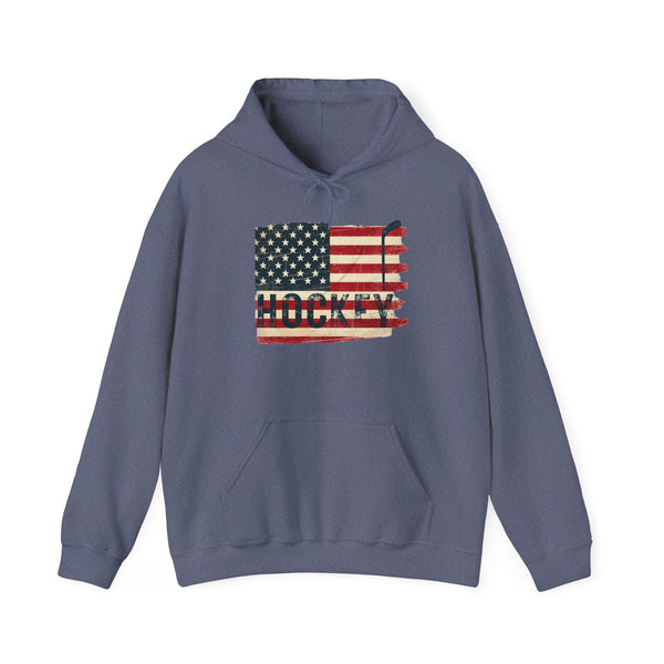 USA Hockey Sweatshirt Hoodie | Vintage American Flag