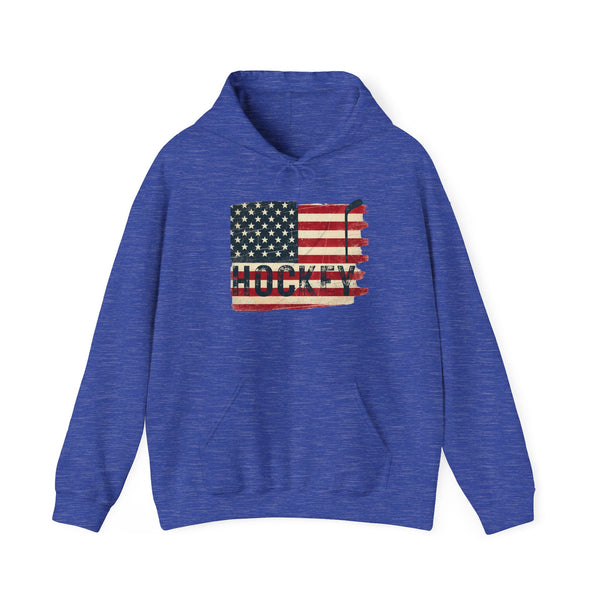 USA Hockey Sweatshirt Hoodie | Vintage American Flag