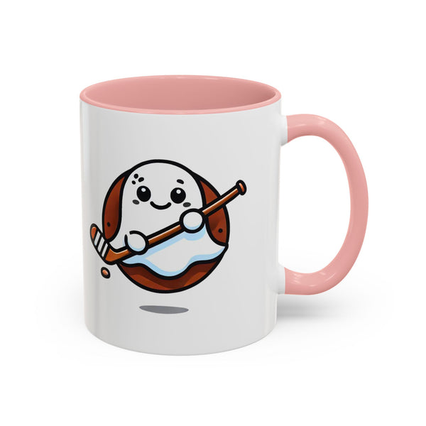 Cute Hockey Ghost - Accent Coffee Mug - 11oz | 15 oz