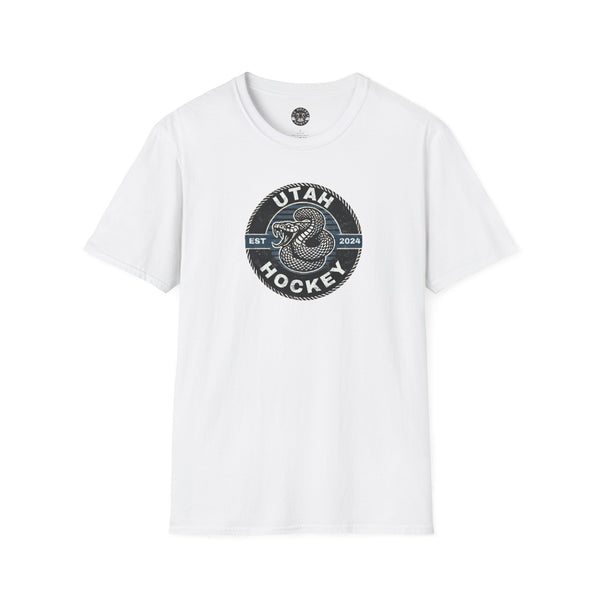 Utah Rattlesnake Venom Crest Logo T-Shirt | Worn Distressed Style