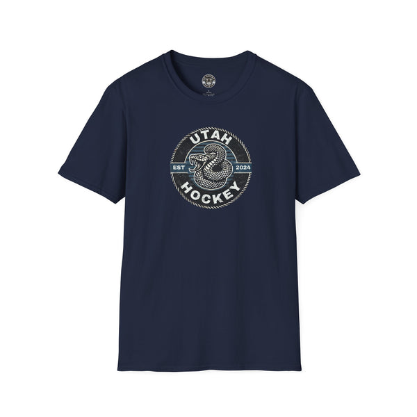 Utah Rattlesnake Venom Crest Logo T-Shirt | Worn Distressed Style